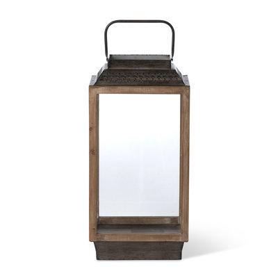 Rustic Wooden Candle Lantern