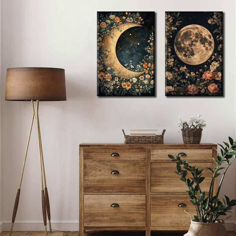 2 Piece Wrapped Canvas Print, 40 cm H x 60 cm W