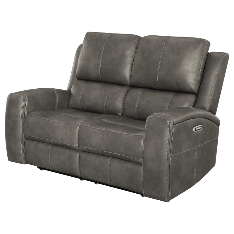 Causeuse inclinable électrique Pearces, Gris anthracite