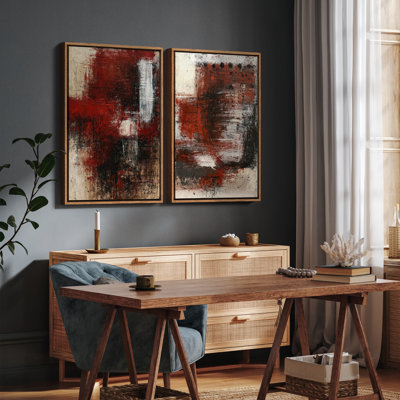 Art mural encadré, rétro, antique et classique pour chambre à coucher - 16 po x 24 po