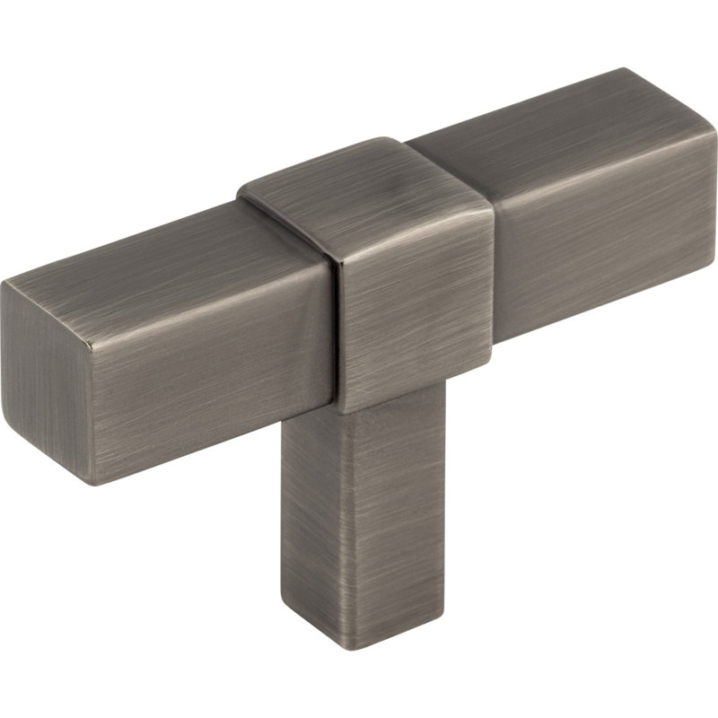 Zane Bar Knob, Brushed Pewter