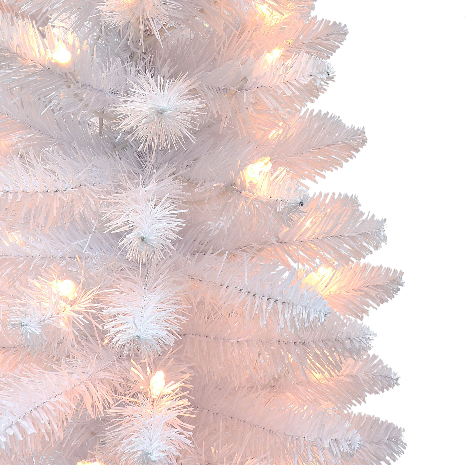 36' Lighted Artificial Fir Christmas Tree