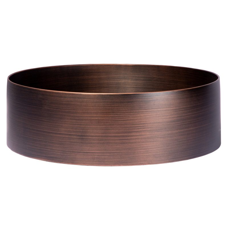 Eden Bath 15'' Stainless Steel Circular Bathroom Sink, Bronze