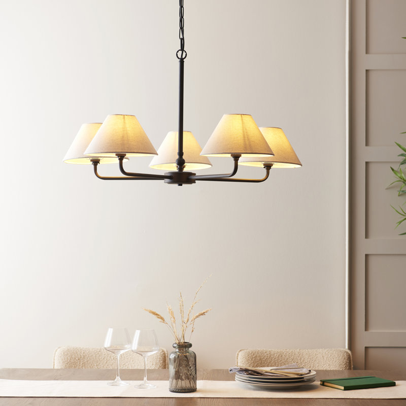 Abdulkader 5 - Light Chandelier, Black