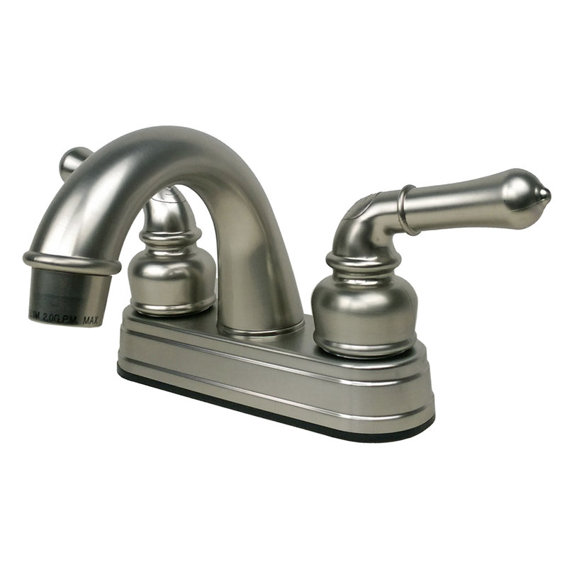 Robinet de salle de bain pour centre de camping / caravane, Nickel brossé