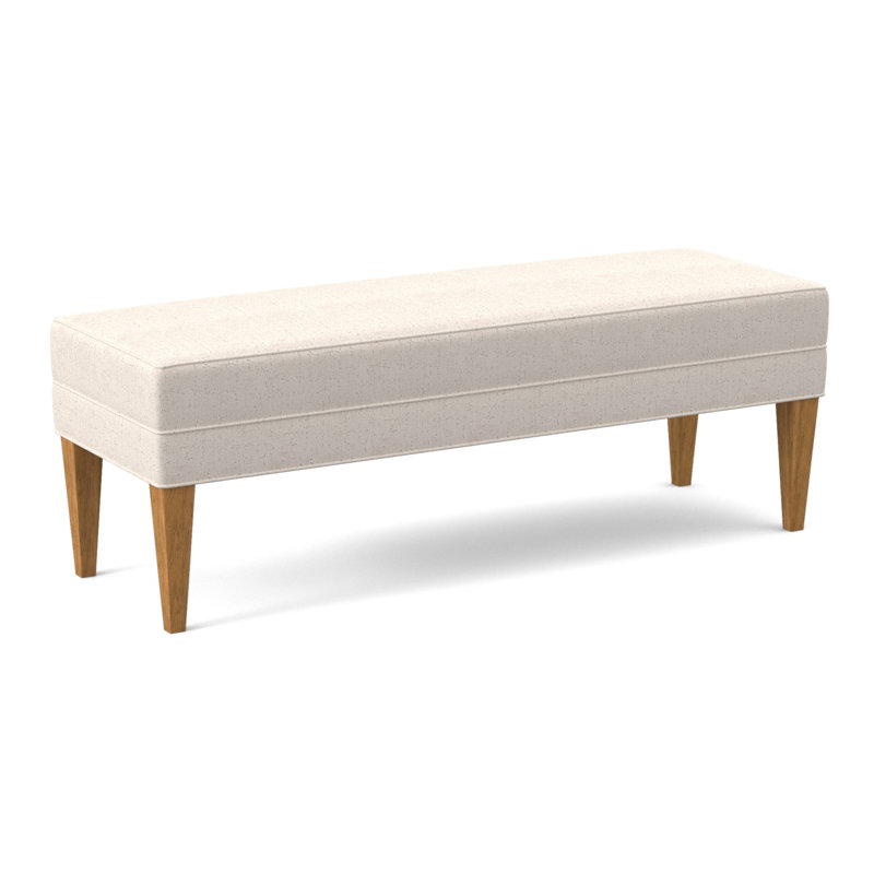 Livery Upholstered Bench, Amber, Venice Ivory