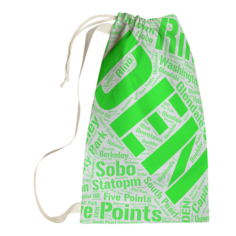 Laundry Hamper with Handles, Green, Small (29" H x 18" W x 1.5" D), Seattle