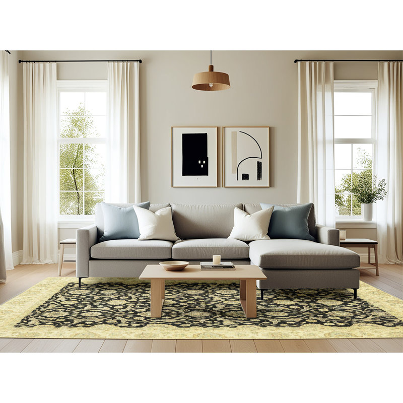 Tapis abstrait moderne 3676, Rectangle 6 pi x 9 pi
