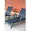 Aluminum Sling & Teak Tribeca Stacking Chaise Lounge-429714995