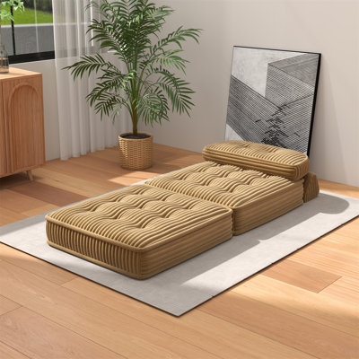 Causeuse 65 po, canapé en tissu confortable avec siège profond pour chambre à coucher, causeuse pour salon