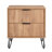 Dumbo 20" W Modern 2-Drawer Fluted Nightstand in Golden Brown-1895428237