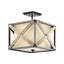 Lustre rectangulaire / carré unique à 4 lumières Cahoon-997024601-997024600