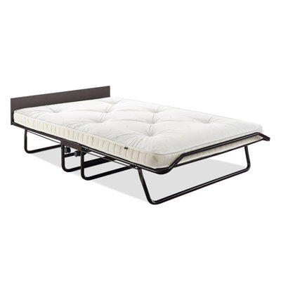 Lit pliant avec matelas à ressorts avec poche visiteur