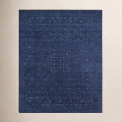 Simi Hand-Woven Geometric Cotton Wool Rug