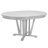 Rustic 5-Piece Extendable Dining Table Set Round Trestle Table And 4 Cross Back Dining Chairs For Kitchen-852383000-852383002-852383005