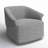 Morgana Upholstered Swivel Barrel Chair-96025803