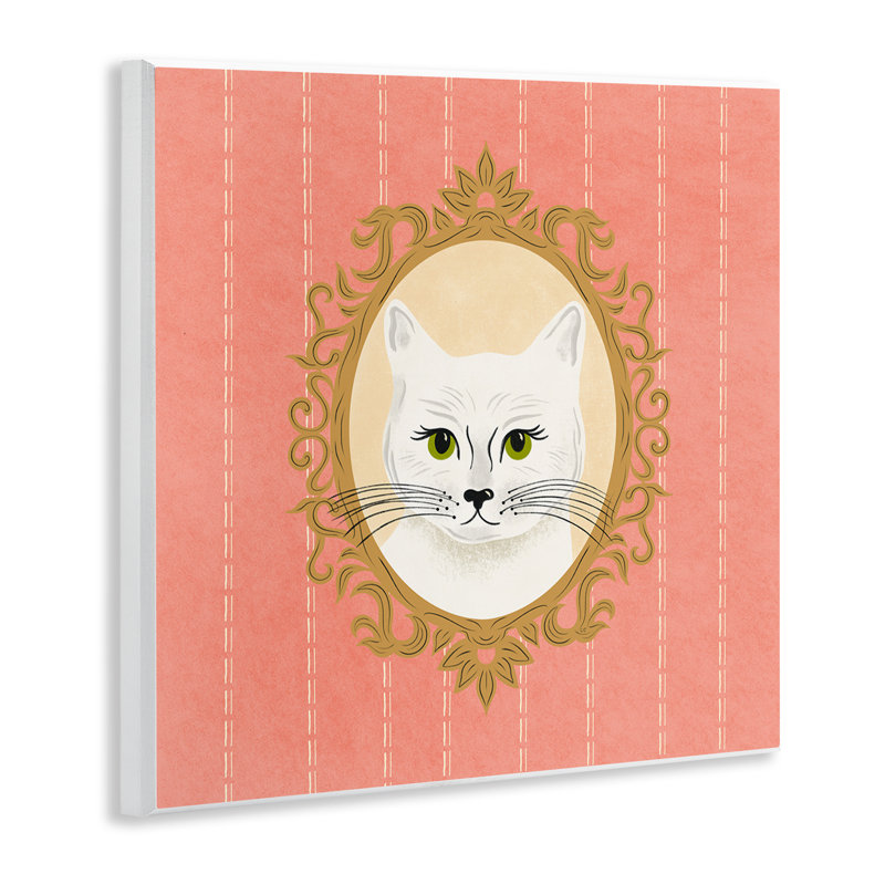 «White Cat Portrait» par Carrie Cantwell