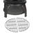 45" Cast Iron Smokeless Chiminea with Mesh Screen, Sliding Door & Rain Cap