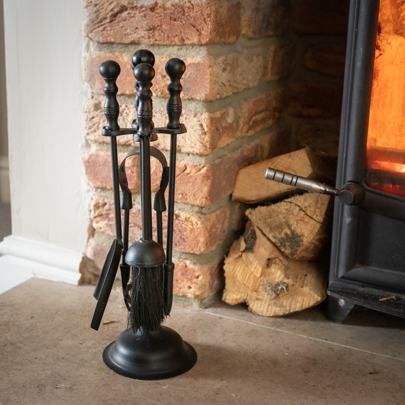 Steel Fireplace Tool Set