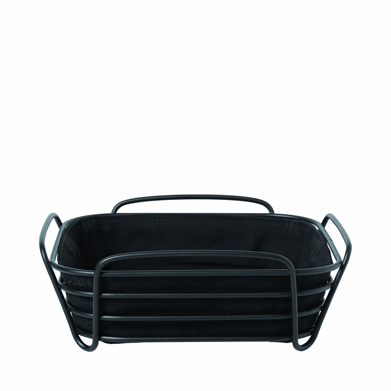 Delara 8 oz Bread Basket, Black