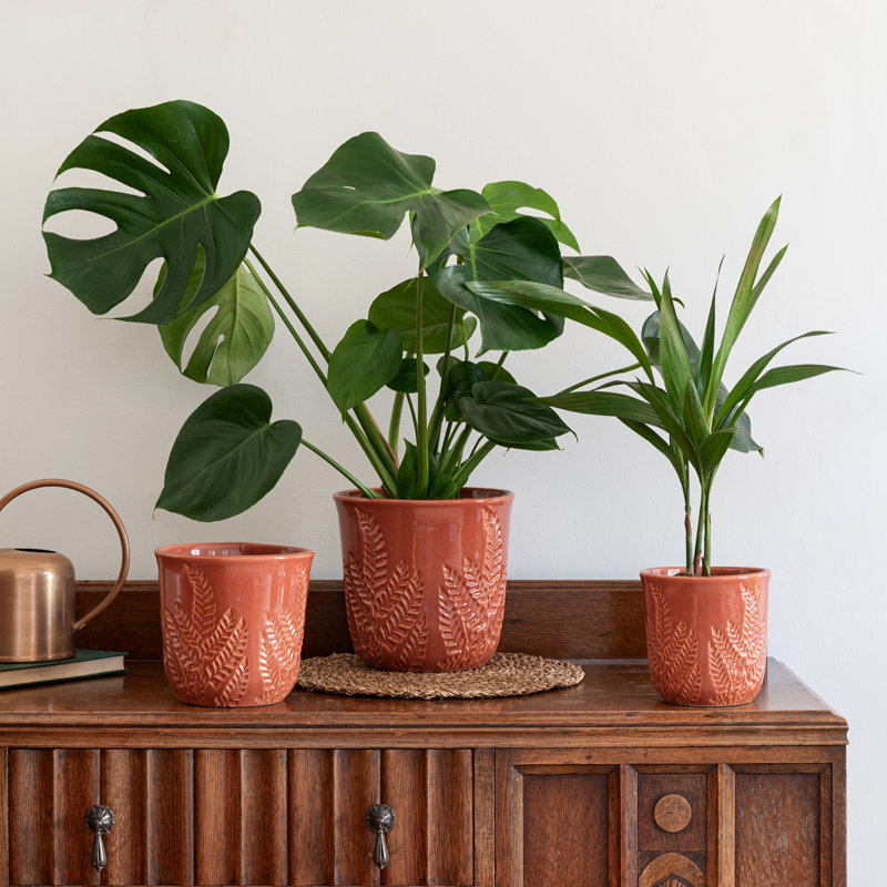 Ceramic Cachepot, Brown