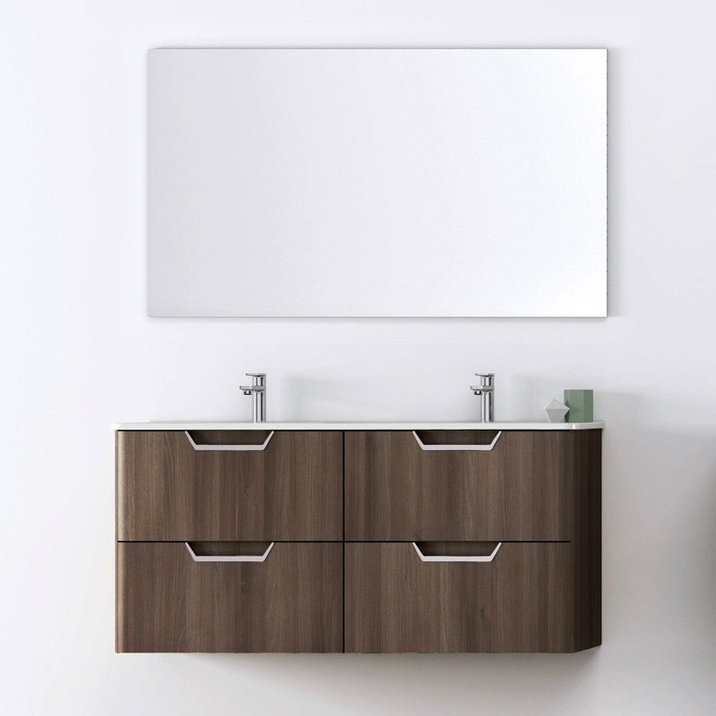 Ensemble de meuble-lavabo double 48 po Finneytown, Samara frêne