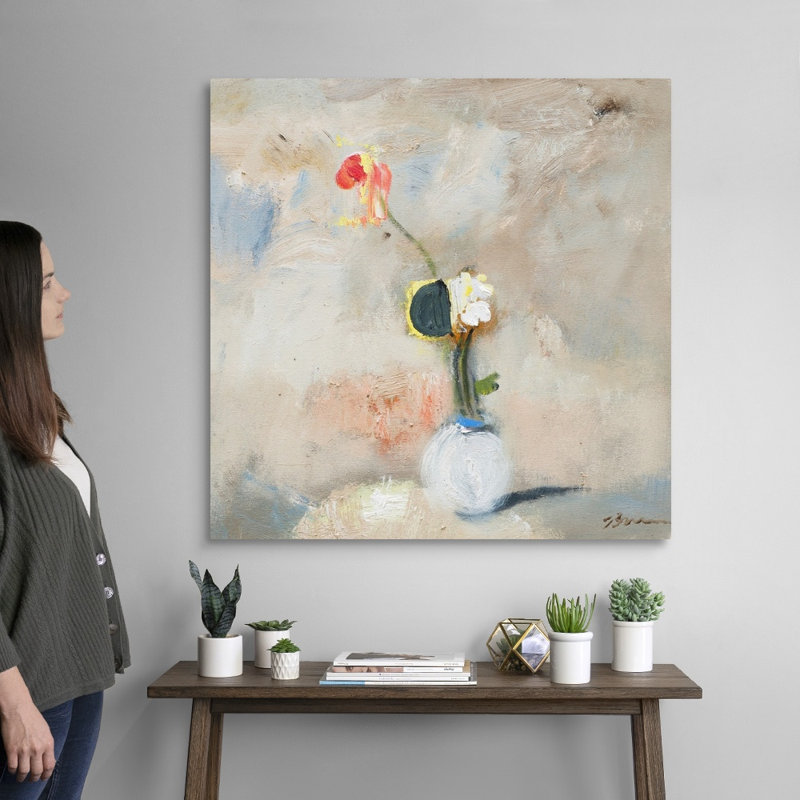 Reproduction d’art sur toile, "Dragon Lilly" par Bradford Brenner, Toile tendue, H 36 po x l 36 po x P 1,25 po