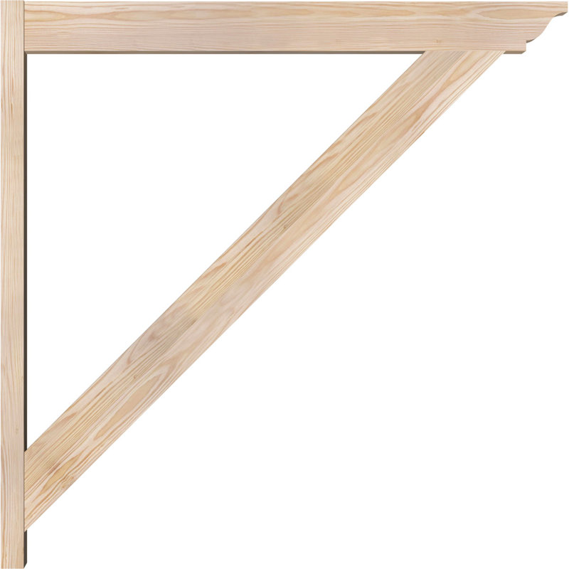 Persienne traditionnelle en bois rustique, Sapin Douglas de 5 1/2 po (lisse), P 40 po x H 40 po 