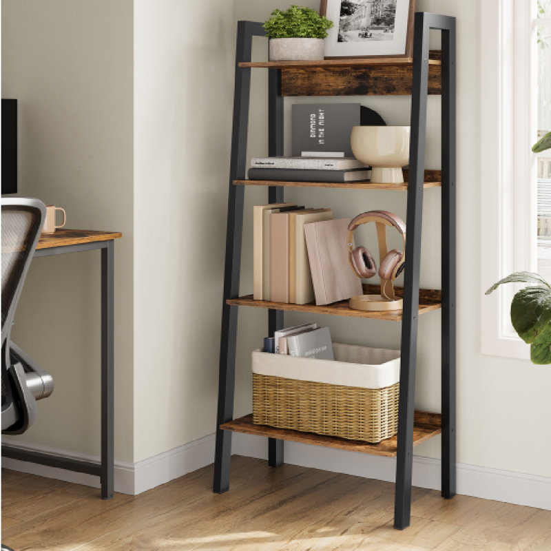 Chyna 137.5cm H x 56cm W Metal Bookcase