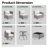 Baili 7 - Person Outdoor Wicker/Rattan Sectional Seating Group with Swivel Chairs, Modern Modular Conversation Set with Cushions-112577146