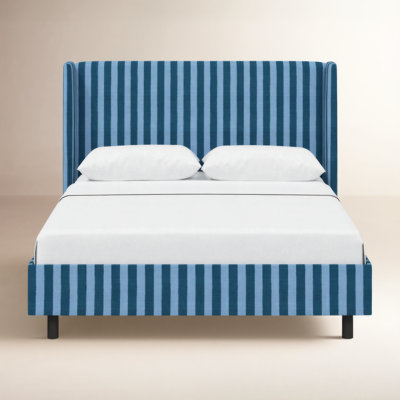 Lapa Upholstered Wingback Bed