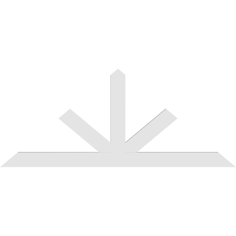 Support à pignon Saratoga, H 40 po x l 96 po (pas : 10/12), P 2 po x F 6 po, PVC