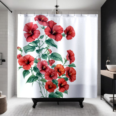 Rideau de douche Habiba Hibiscus