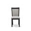 Ensemble de salle à manger 7 pièces comprenant une table rectangulaire à pattes en X et 6 chaises Parsons rembourrées en lin Shitake.-1099292832-1099292835
