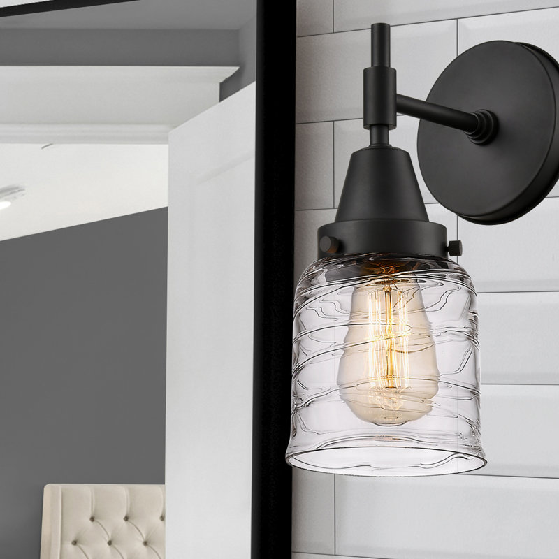 Amede Armed Sconce, Matte Black