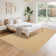 Modern Rug for Living Room Non-Slip Striped Accent Rug, Stain-Resistant Ultra-Thin Bedroom Carpet, Soft Low Pile Indoor Floor Mat for Kids Room, Nursery, Home Office