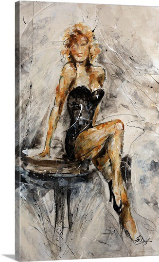 « ii » par farrell douglass-impression d’art graphique Bombshell, H 48 po x l 30 po x P 1,5 po, Toile