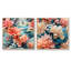 Midland - Ensemble de 2 collages carrés floraux-101862759-101862762