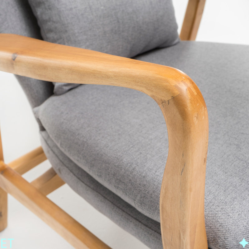 CHAISE CLUB, Gris, Naturel