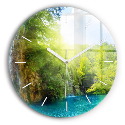 Glass Wall Clock