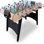 Table de soccer sur table 4 pi, table de soccer compacte en bois pour enfants et adultes, babyfoot intérieur avec 2 tiges en acier