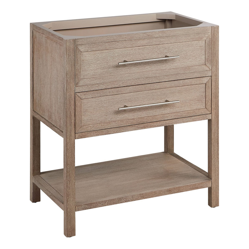 30" Robertson Single Bathroom Vanity - Cabinet Only, Brushed White