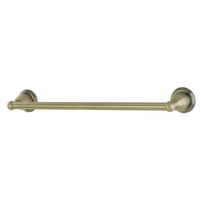 Heritage 18" Wall Mounted Towel Bar, Polished Chrome