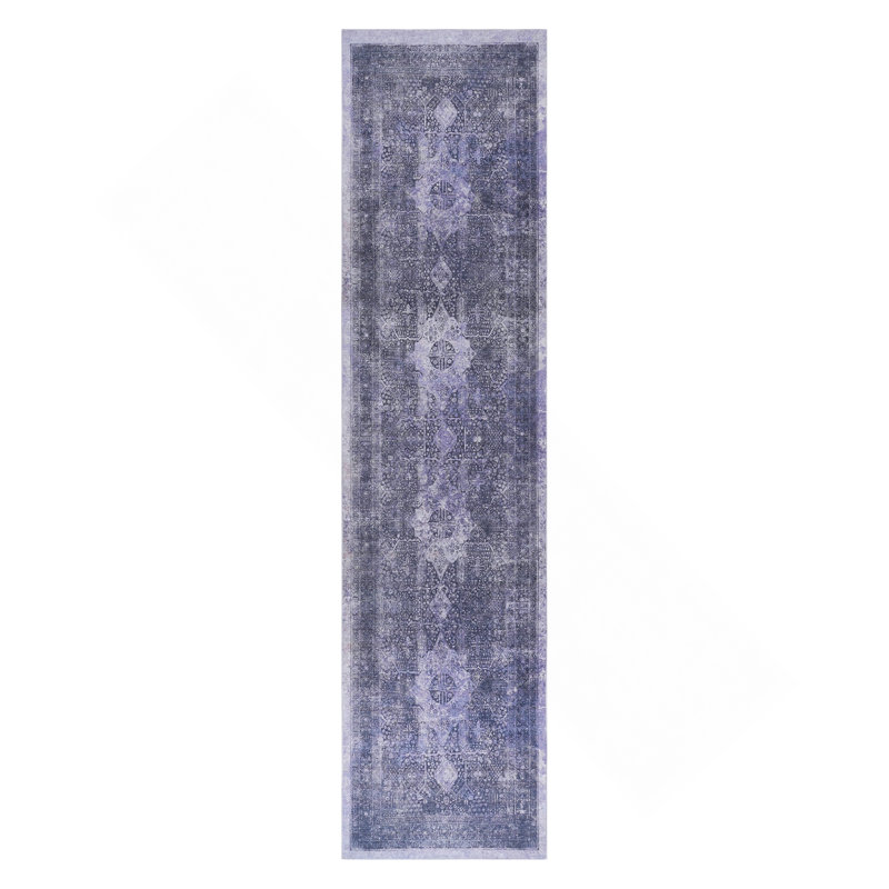 2'6''X10' Runner, Washable Rug, Low-Pile, Non-Slip, Non-Shedding, Foldable, Kid & Pet Friendly - Area Rugs For Living Room, Bedroom, Kitchen, Dining Room Rug