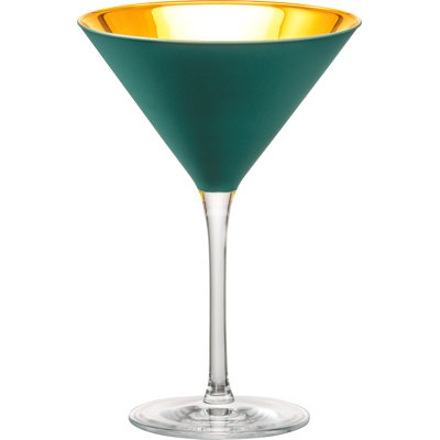 Oro24K Martini Crystal 24K Martini/Cocktail Glasses