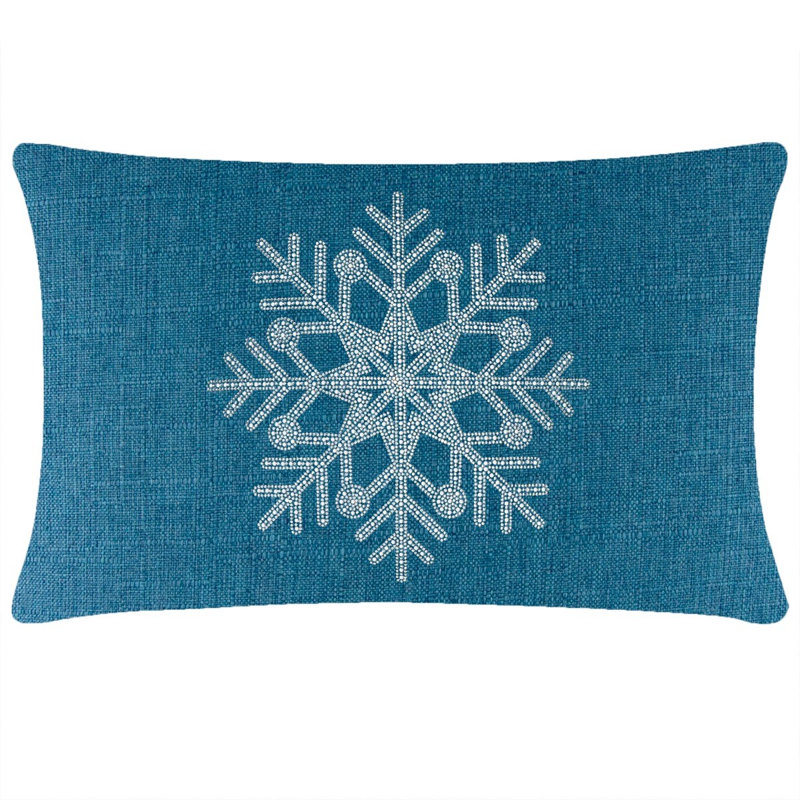 Coussin Sparkles Home | Strass et fausses perles | Rembourrage en plumes | Couleurs personnalisables, Royal
