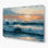 Art mural gris en métal Coastal Coastal Morning