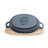 Basic Essentials Fajita Time Seasoned Cast Iron Non-Stick 2 Piece Skillet Set