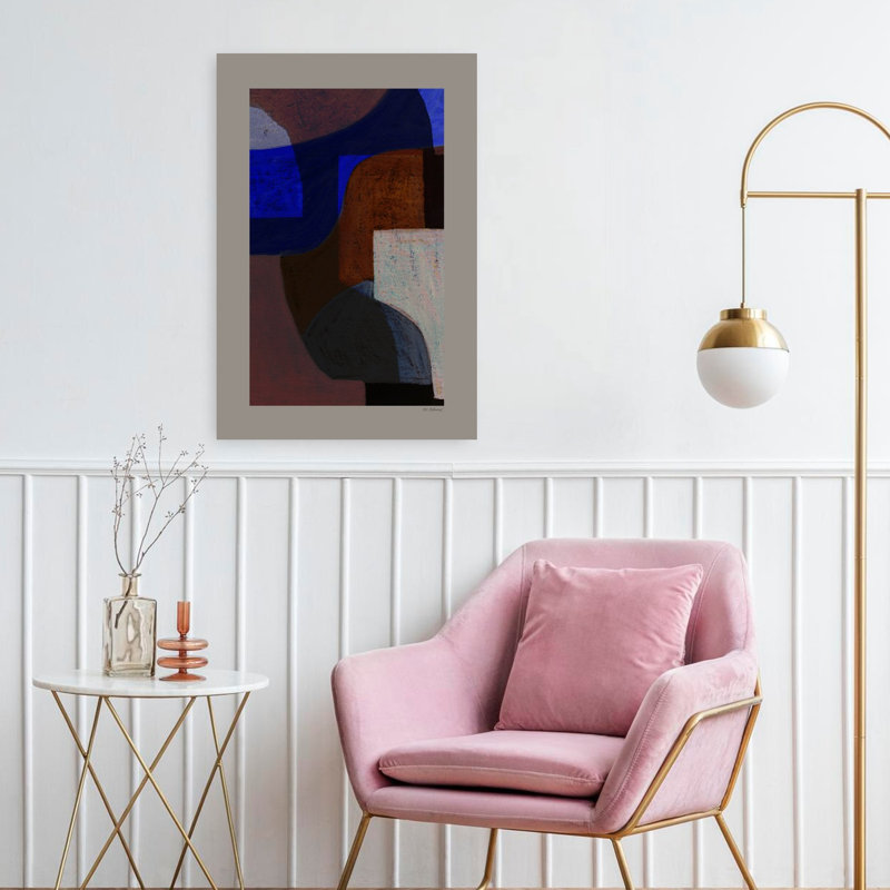 Art contemporain contemporain abstrait, H 24 po x l 16 po