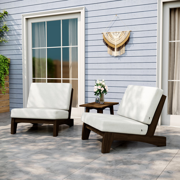 Polett 2-Piece Outdoor Seating Set with Cushions for Patio or Garden